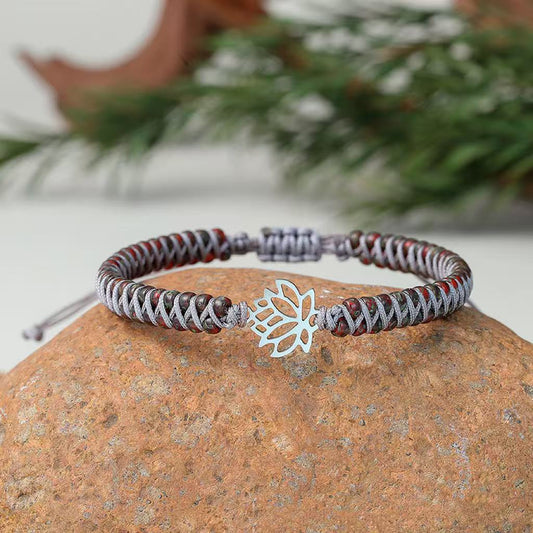 Fashionable Retro Rice Bead Woven Bracelet For Women