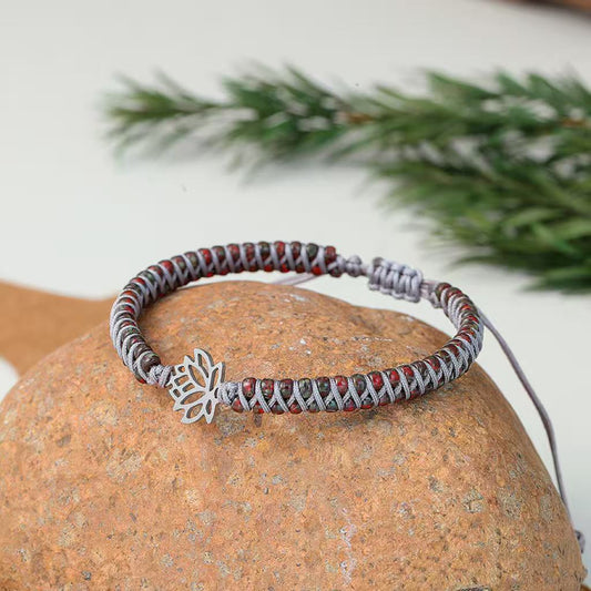 Fashionable Retro Rice Bead Woven Bracelet For Women